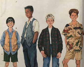 Simplicity 7224 UNCUT, Boys Shirt, Vest, Pants Sizes 12-14