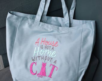 Canvas Tote - House w/o A Cat