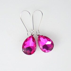 Danika Earrings in Hot Pink main image 1
