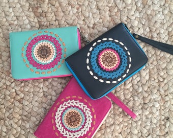 Mandala Leather Wallet