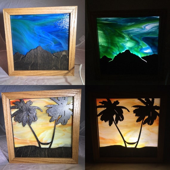 Stained Glass LED Lamps