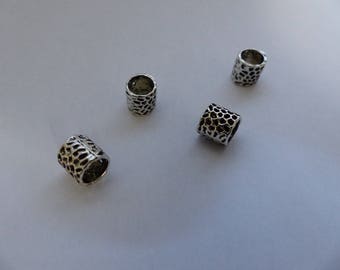 Type European column hollow flower beads