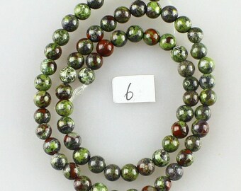 1 strand 64 6 mm dragon blood Jasper beads