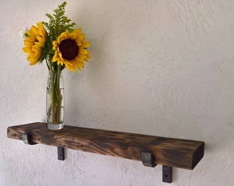 SALE! Steel Shelf Bracket, Forged, Iron Shelf Bracket, Kitchen Bracket, Metal Shelf Bracket, Open Shelf, Custom Shelving, Farmhouse, Rustic