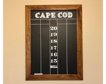 Dart Board Score Board - Chalkboard - Custom Made to Order