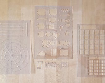 Clearly BuJo™ Stencil set for Bullet Journal
