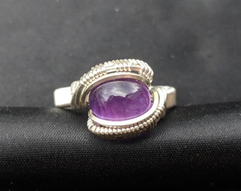 Amethyst Wire Wrap Ring