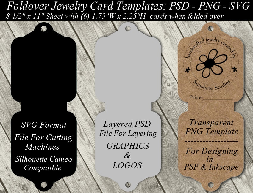 Download Jewelry Card Template Available In SVG Cutting File Layered