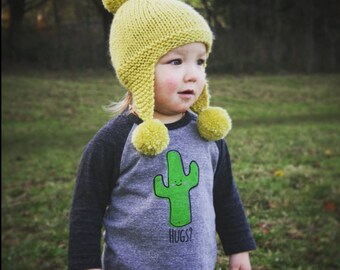 Cactus Hug Baby Toddler Kid 3/4 sleeve Raglan