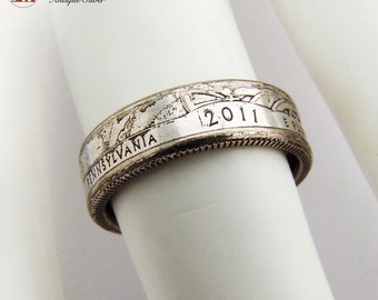 Vintage Silver Plated Copper Band Ring 1930