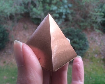 Copper Pyramid Crystal