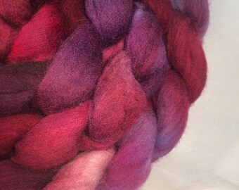 Grape Juice on the White Sofa: Hand-dyed Polwarth 5.7oz