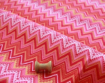 American fabric Brother Sister zigzag reddish pink 110 * 50 cm