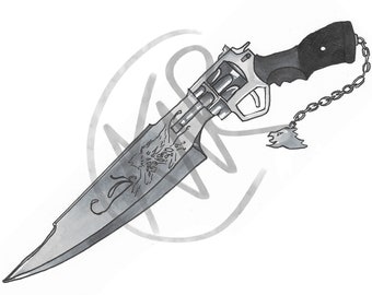 Gunblade (FFVIII) 8.5x11 print