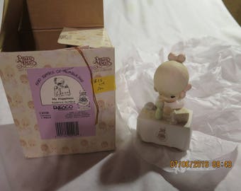 My Happiness Precious Moments 1990 Symbol of Charter Member Figurine C0110