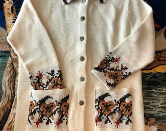 70s JCPenny button up cardigan