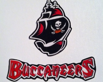 Tampa Bay Buccaneers iron on applique set