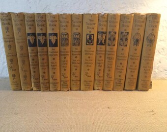 The Yellow Book Aubrey Beardsley 1894 volumes 1-13 complete