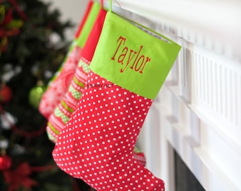 Christmas Stockings, Personalized Stockings, Embroidered Stockings, Free Personalization