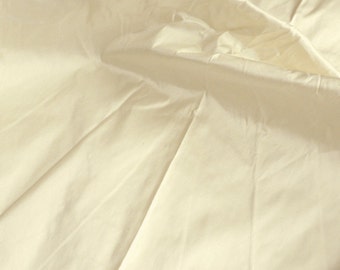silk dupioni fabric - ivory 100% pure silk - 1 yard sld034