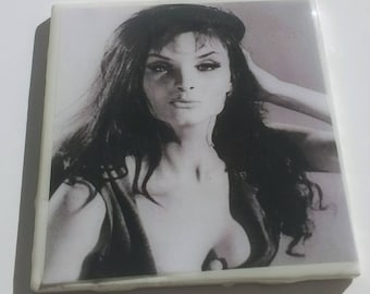 Kate O'Mara coaster British actress Hammer Films The Vampire Lovers Horror of Frankenstein Corruption Peter Cushing Dynasty Dr. Who Triangle
