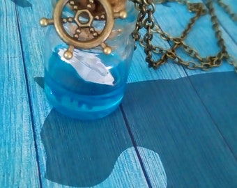 Chain with paper boats