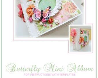 Butterfly Mini Album. PDF Instructions
