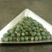 Green Aqua/Olive/Beige Czech Glass Melon Beads 4mm 50pc Ribbed Round Beads Fluted Multicolor