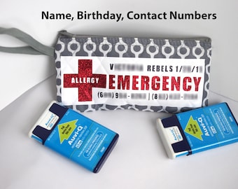 Custom Allergy Injector holder - epinephrine case (Auvi-Q/EpiPen) Hand made