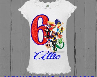 DC Superher Girls Birthday Shirt - DC Super Hero Girls Birthday Shirt