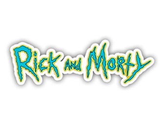 Rick and Morty TV Show Logo Inspired Vinyl Decal Sticker