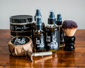 Shaving Lubricants Kit - Shaving Oil and Shaving Soap - Superb Sensory Experience - Great Men Gift idea - Wet shaving - Father's Day