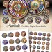 1" (25mm) and 1.5" size Images Digital Collage Sheet CALL ME Printable Circles clip art for pendants magnets bottle caps bezel cabs ArtCult