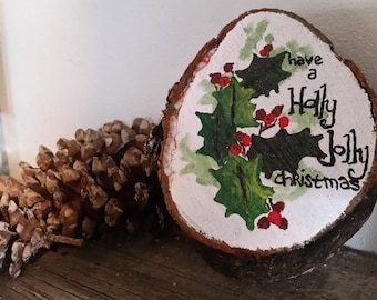 Holly Jolly Christmas painting