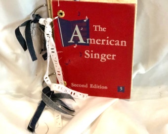 Altered Book Journal The American Singer, Smash Book, Art Journal, Junk Journal, Songwriting Journal, Sketchbook, Music Journal