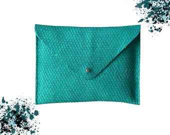 Cover-leather wallet / / Green