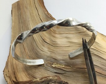 Sterling Silver Twisted Cuff Bracelet