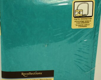 Recollections 8x6 Turquoise Scrapbook 10 Pages