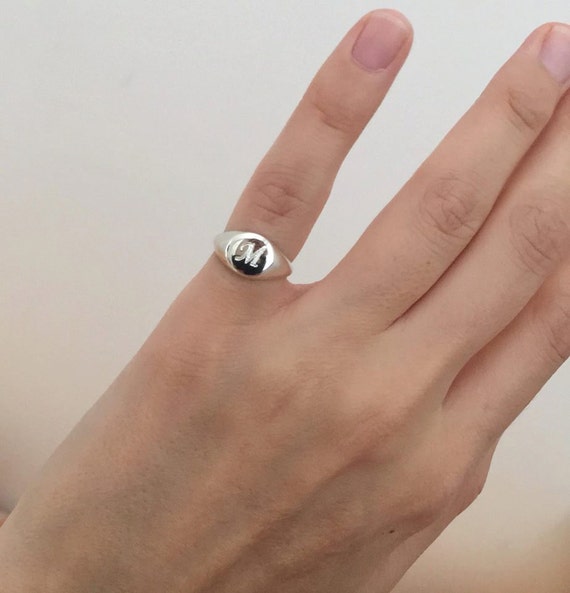 Ladies Signet Ring Finger Ladies Signet Ring Finger