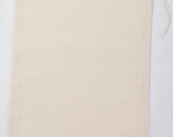 25 8x10 inch Cotton Muslin Drawstring Bags