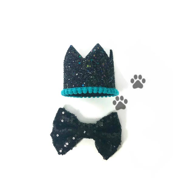 Dog Bow Tie || Dog Birthday Party || Dog Birthday Crown || Dog Costume || Pet Party || Dalmation
