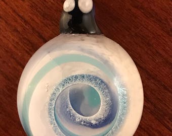 Blue Dichroic Vortex Pendant *Free Shipping*