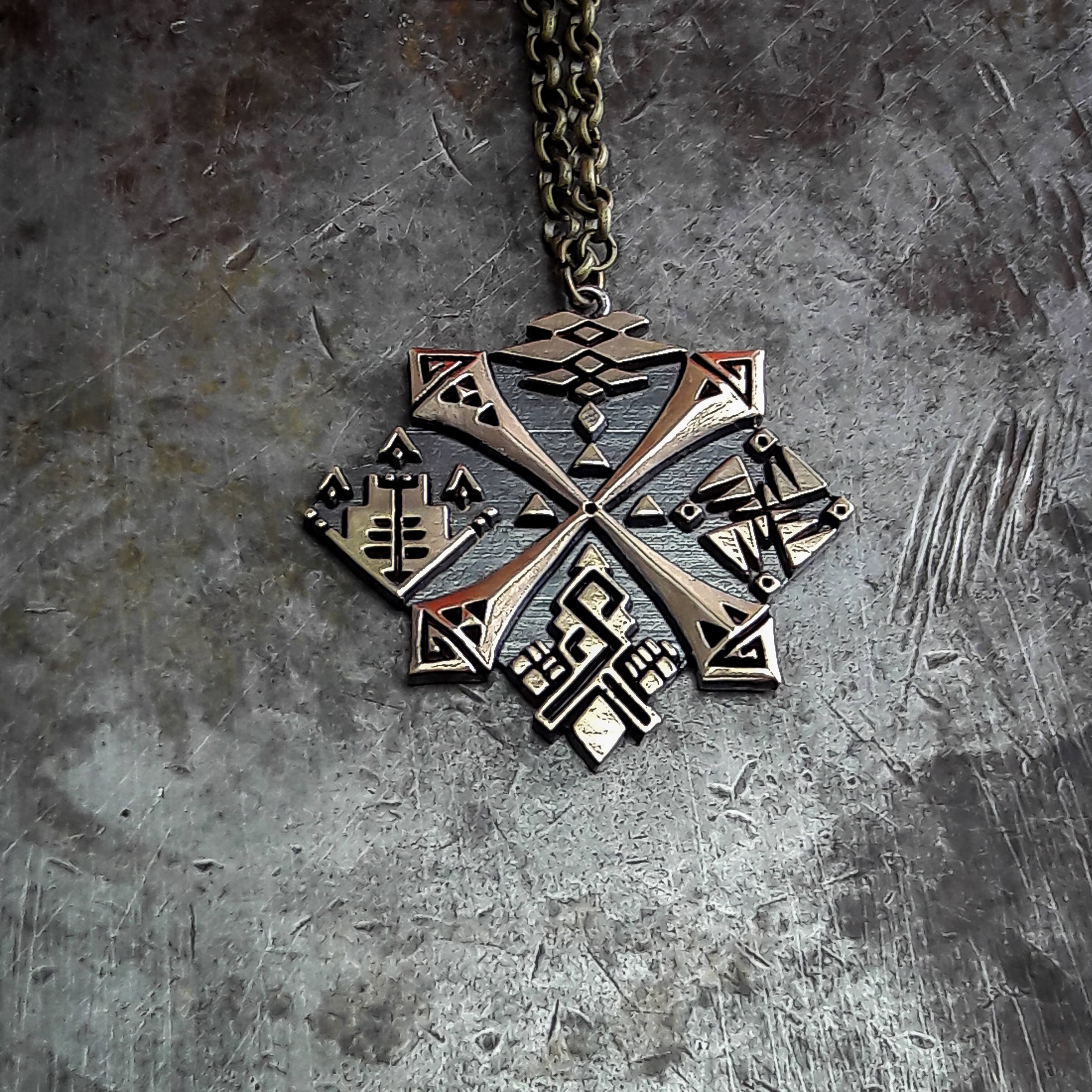 Monster Hunter Guild pendant from brass Monster Hunter World