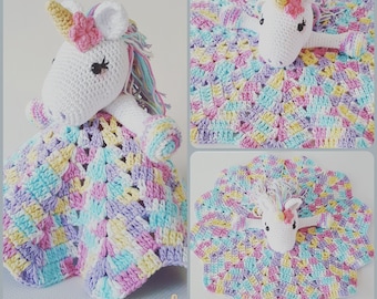 Lavender Unicorn Snuggle Blanket crochet pattern only not a finished product - PDF Crochet Pattern Instant Download