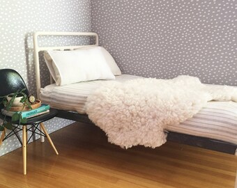 Faux Sheepskin Throw/Rug for Barbie and Fashion Dolls