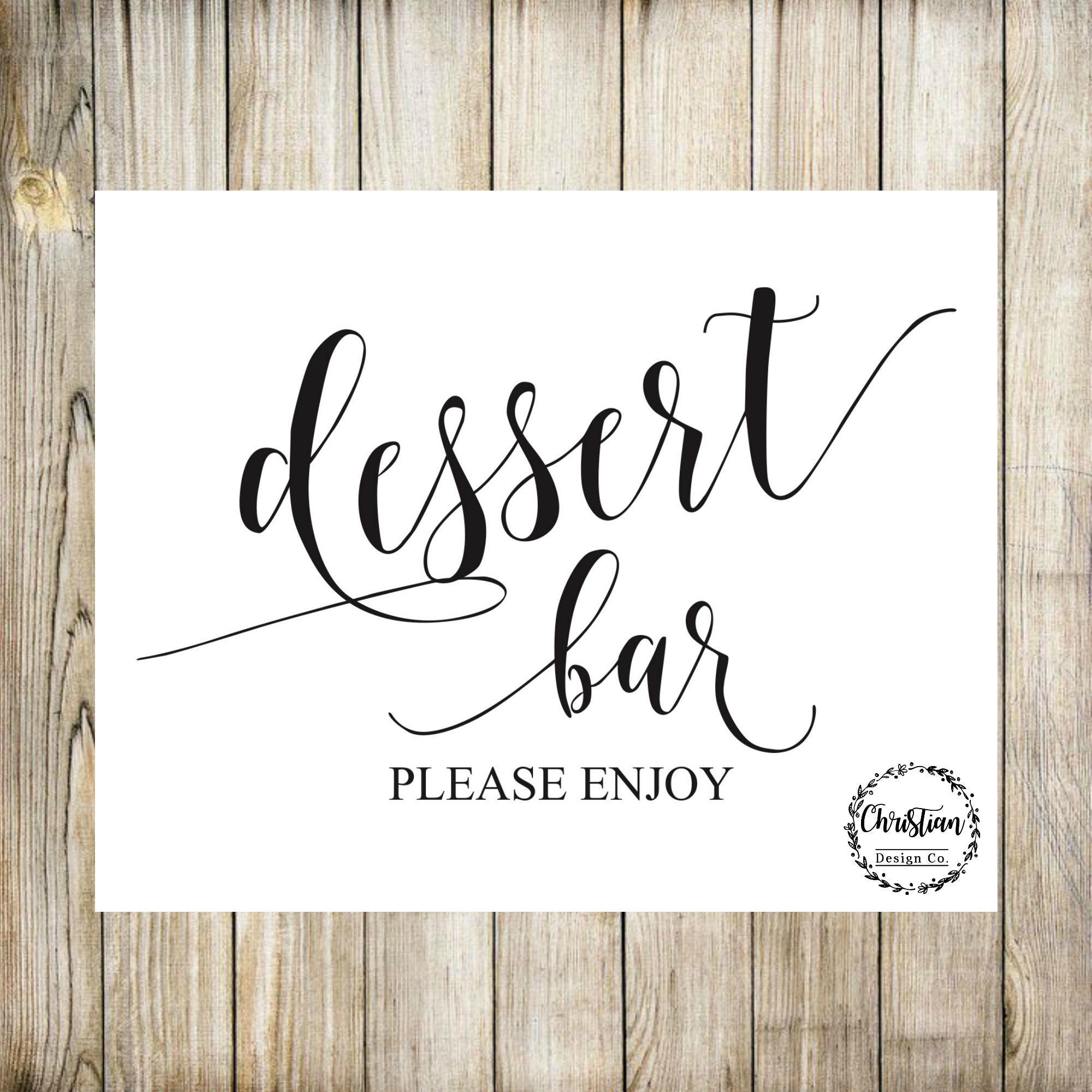 Printable Dessert Table Signs
