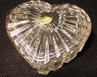 Vintage Zajecar Heart Shaped Trinket Box