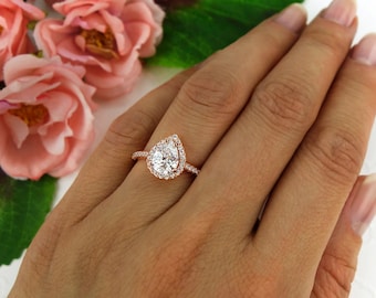 Pear engagement ring Etsy Pear engagement ring Etsy