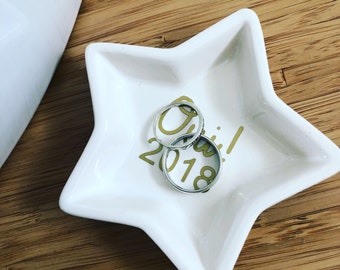 Personalized ring bearer Bowl
