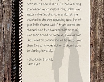 Jane Eyre Journal - Jane Eyre - Mr Rochester String Quote - Mr Rochester Notebook